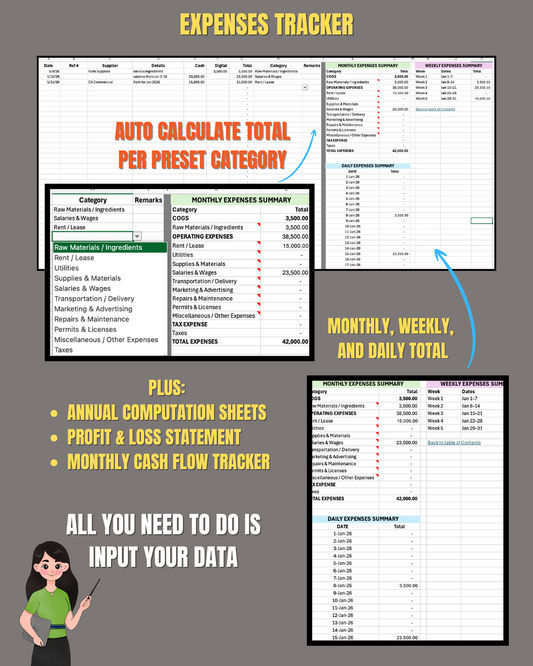 Small Business Finance Tracker (Excel)
