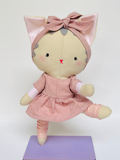 Annie Kitty - Cotton Rose