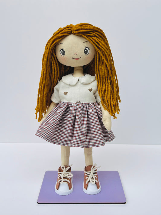 Nikki Doll - Brown & Checkered